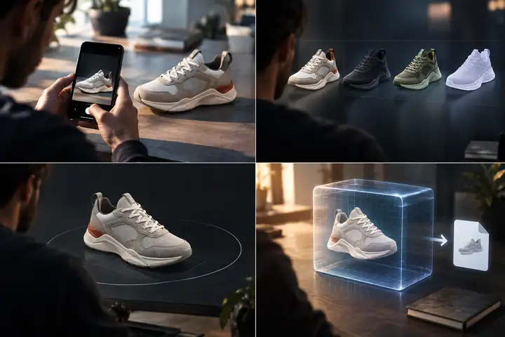 Pixal3d-Workflow mit Bild-Upload, Modellauswahl, Vorschauprüfung und GLB-Bereitstellung