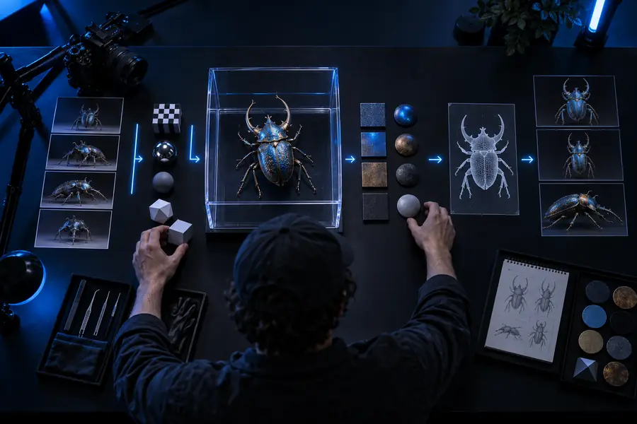 Pipeline engineer planning a 3D workflow
